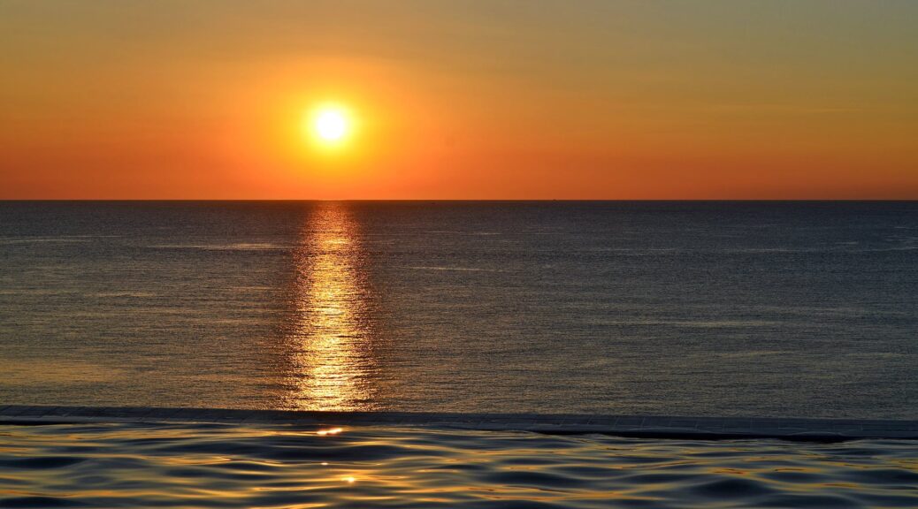 golden hour on beach
